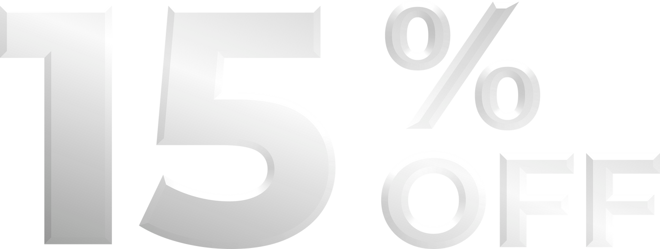 Silver 15 Percent Off Discount